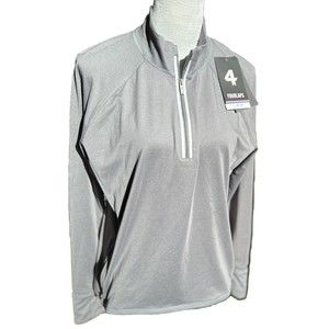 FourLaps 1/2 Zip Mens Large Dark Gray Long Sleeve Pullover. NWT Retail $98